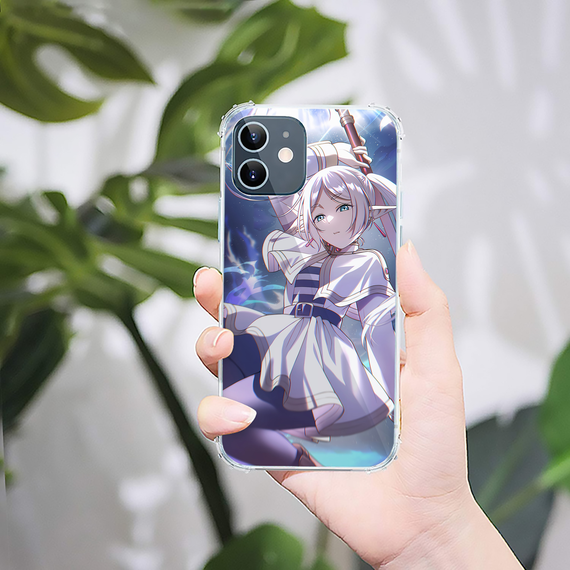 （画像用） 葬送のフリーレン Frieren 【iPhone 12シリーズ対応】透明スマホケース（クリアソフトケース）